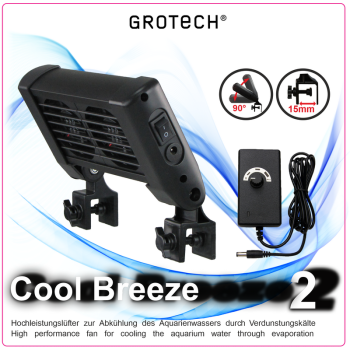 GroTech Cool Breeze - regelbarer Aquarienlüfter