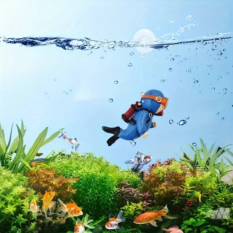 2 Stück Niedliche Taucher-Aquarium-Dekorationen 2 Stück Niedliche Taucher-Aquarium-Dekorationen