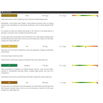 NEU: Reef Zlements ICP Test ADVANCED+RO